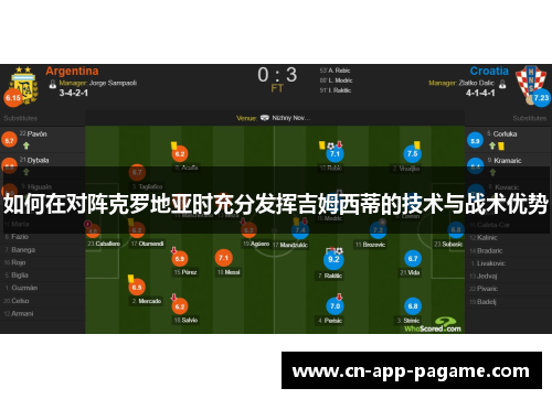 如何在对阵克罗地亚时充分发挥吉姆西蒂的技术与战术优势