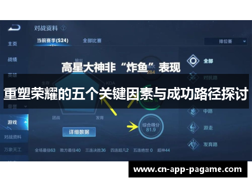 重塑荣耀的五个关键因素与成功路径探讨 重塑荣耀的五个关键因素与成功路径探讨